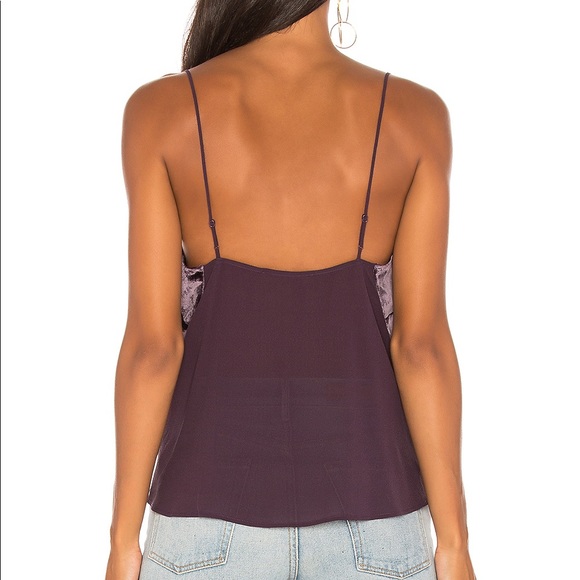 J BRAND Lucy Cami Purple Velvet / Silk - Picture 2 of 5